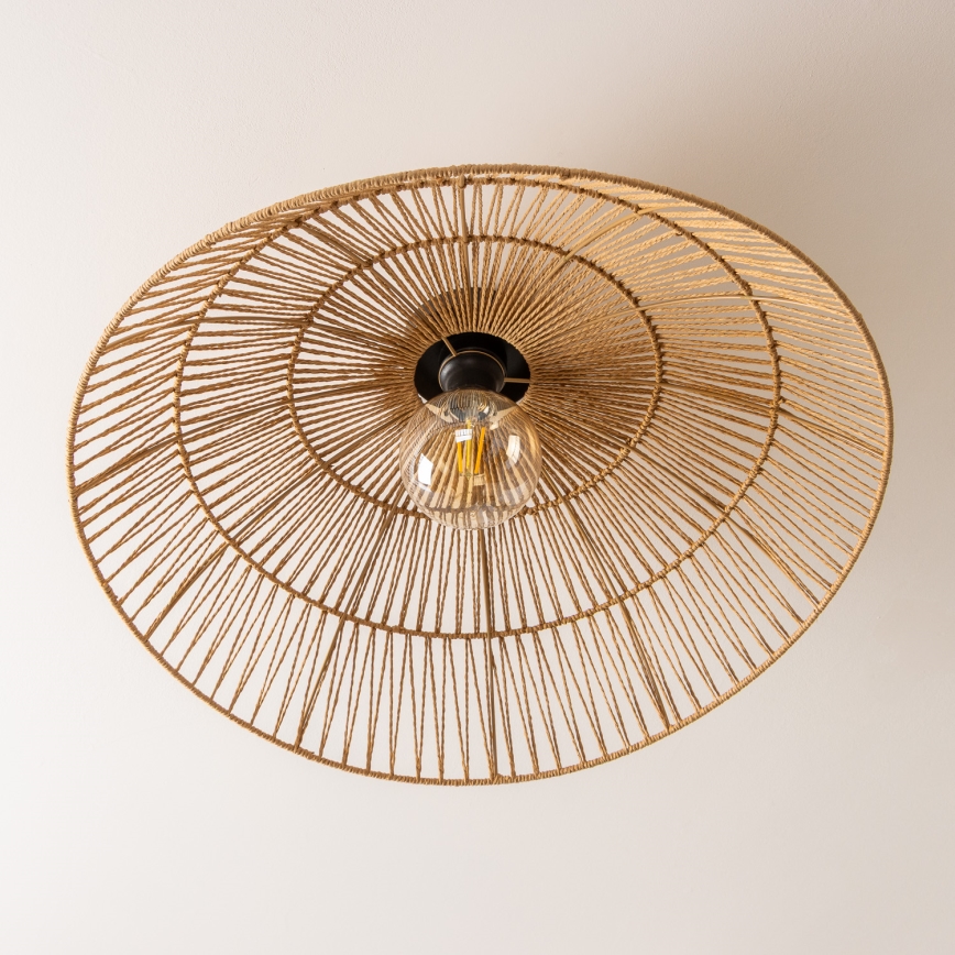 Brilagi - LED virsmas montējamā griestu lustra CERIA BOHO 1xE27/40W/230V Ø 70 cm brūna