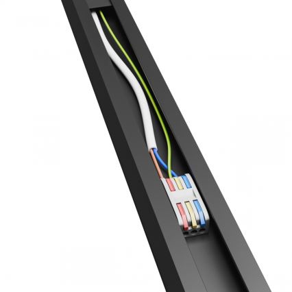 Brilagi - LED Griestu virsmas gaismeklis FULLDAY LED/20/30/40W/230V 2700/4000/6000K 120 cm UGR19 melns