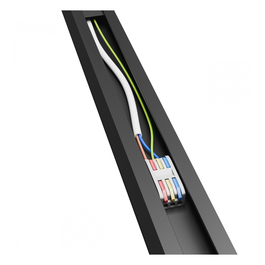 Brilagi - LED Griestu virsmas gaismeklis FULLDAY LED/20/30/40W/230V 2700/4000/6000K 120 cm UGR19 melns