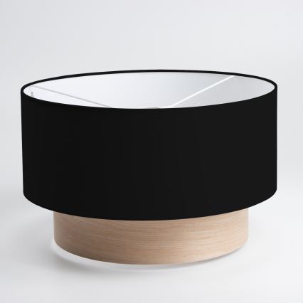 Brilagi - LED virsmas montējamais lustrs CERIA 1xE27/40W/230V Ø 50 cm melns/bēšs