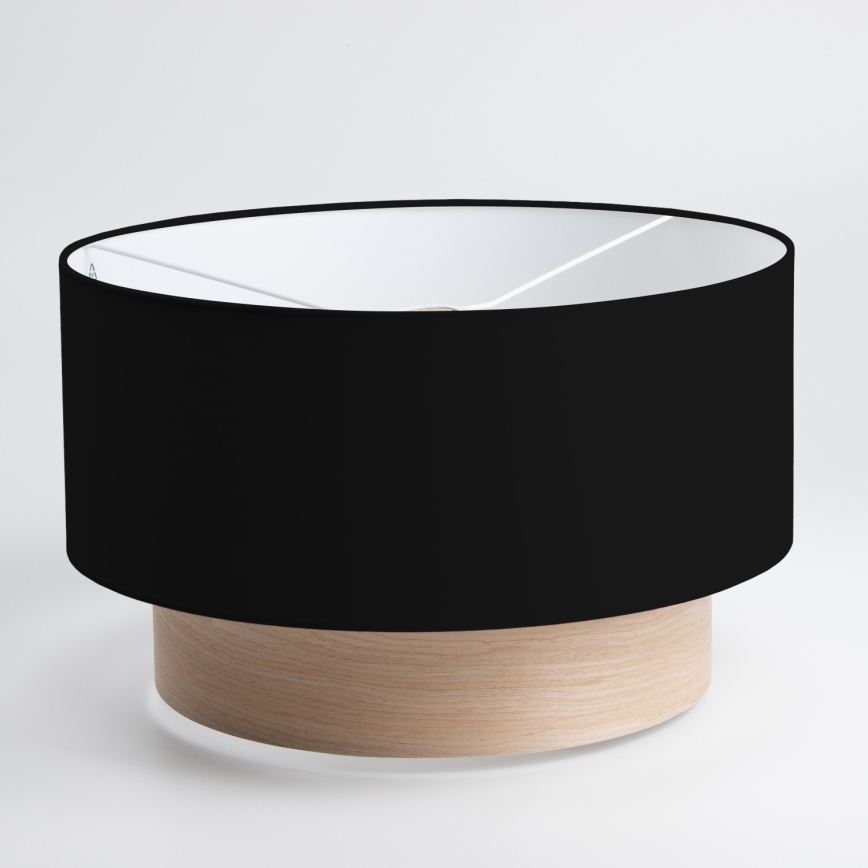 Brilagi - LED virsmas montējamais lustrs CERIA 1xE27/40W/230V Ø 50 cm melns/bēšs