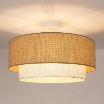 Brilagi - LED virsmas piestiprināma griestu lampa BOHO ECO 1xE27/10W/230V Ø 40 cm bēša/krēmkrāsa