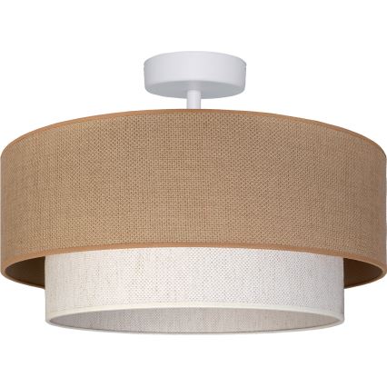 Brilagi - LED virsmas piestiprināma griestu lampa BOHO ECO 1xE27/10W/230V Ø 40 cm bēša/krēmkrāsa
