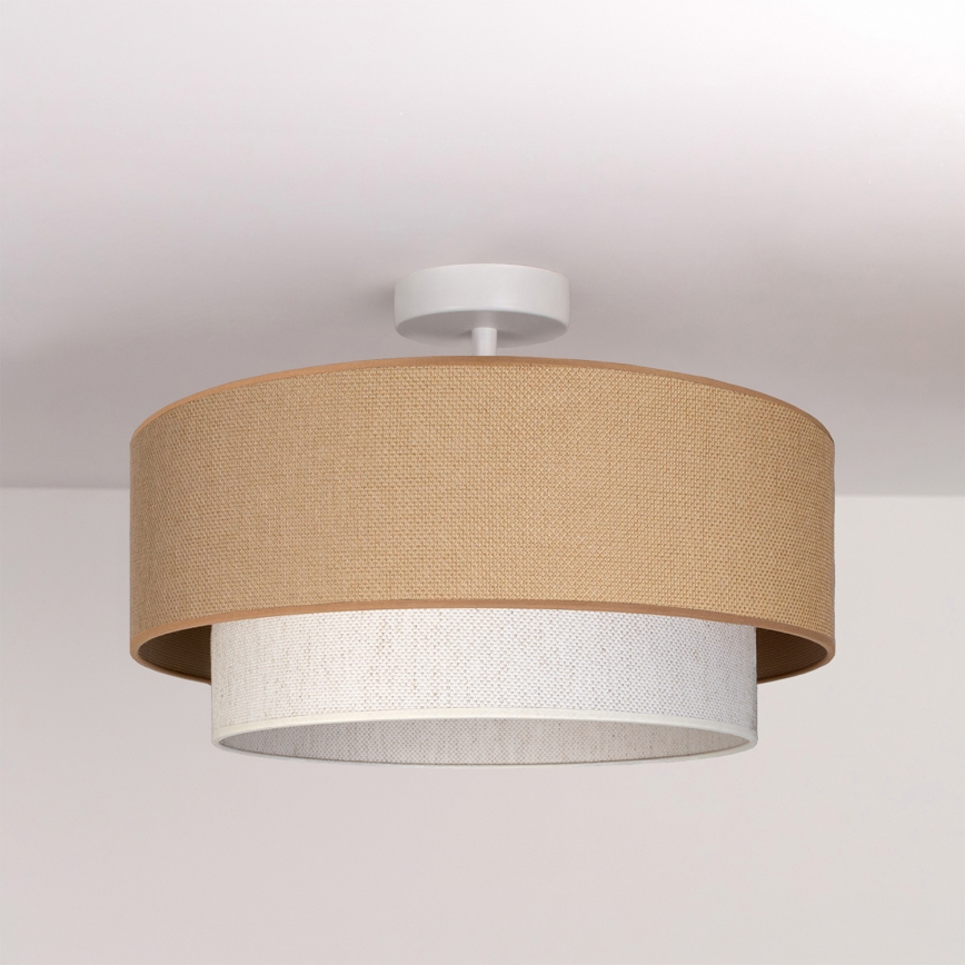 Brilagi - LED virsmas piestiprināma griestu lampa BOHO ECO 1xE27/10W/230V Ø 40 cm bēša/krēmkrāsa