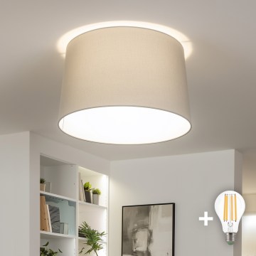 Brilagi - LED virsmas piestiprināma griestu lampa CERIA 1xE27/40W/230V Ø 45 cm pelēka