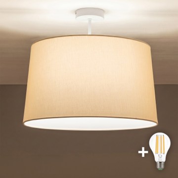 Brilagi - LED virsmas piestiprināma griestu lampa CERIA 1xE27/60W/230V Ø 45 cm balta/bēša