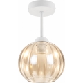BRILAGI - LED virsmas piestiprināma griestu lampa RETRO GLASS 1xE27/60W/230V Ø 18 cm balta / dūmaina bēša