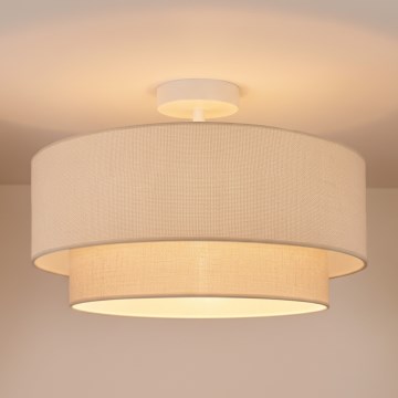 Brilagi - LED virsmas piestiprināma lustra BOHO ECO 1xE27/10W/230V Ø 40 cm krēmkrāsas