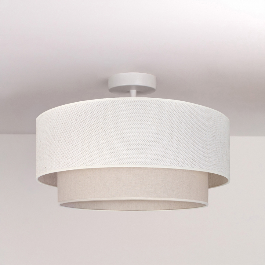 Brilagi - LED virsmas piestiprināma lustra BOHO ECO 1xE27/10W/230V Ø 40 cm krēmkrāsas
