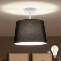 Brilagi - LED virsmas piestiprināma lustra CERIA 1xE27/60W/230V Ø 30 cm balta/melna