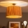 Brilagi - LED virsmas stiprināma griestu lustra CERIA BOHO 1xE27/60W/230V Ø 50 cm melna/rafija