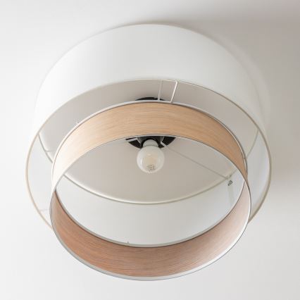 Brilagi - LED virsmas uzstādāma griestu lampa CERIA 1xE27/40W/230V Ø 50 cm balta/bēša