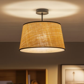 Brilagi - LED virsmas uzstādāma griestu lampa CERIA 1xE27/60W/230V Ø 35 cm, melna/bēša