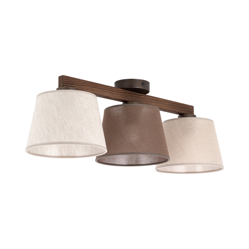 BRILAGI - LED virsmas uzstādāms griestu lustrs LATTE SABIA 3xE27/15W/230V priede/mix