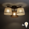 BRILAGI - LED Virsmontējamā lustra LATTE 3xE27/15W/230V priede/miks