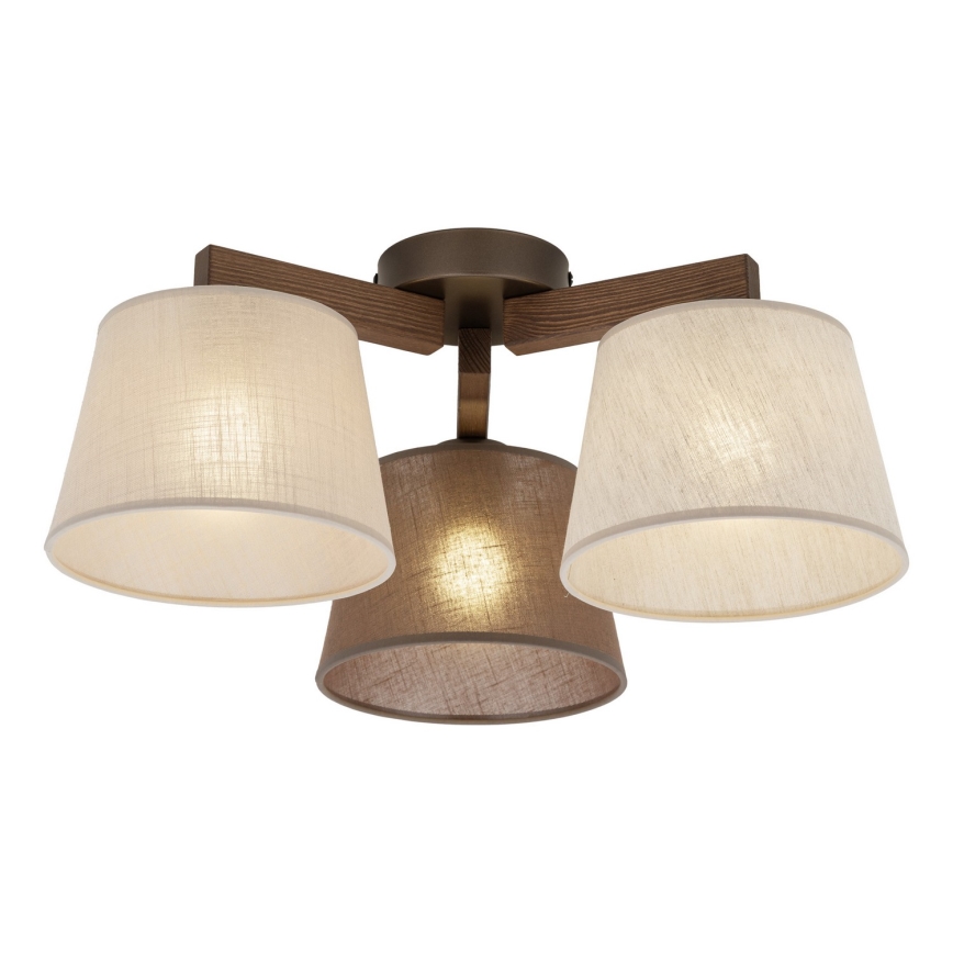 BRILAGI - LED Virsmontējamā lustra LATTE 3xE27/15W/230V priede/miks