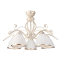 Brilagi - LED virsmontēta griestu lustra ANTICO 5xE27/60W/230V 3000K balta patina
