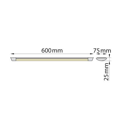Brilagi - LED Virtuves zem skapīša lampa AVERO LED/16W/230V 60 cm