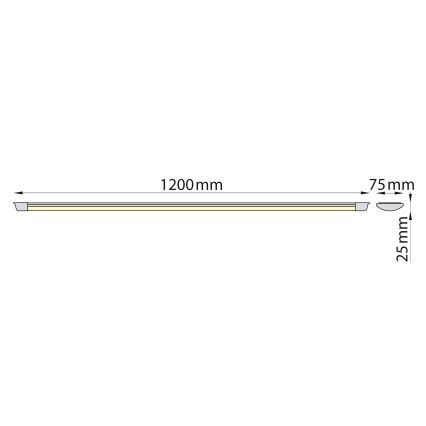 Brilagi - LED Virtuves zem skapīša lampa AVERO LED/32W/230V 120 cm