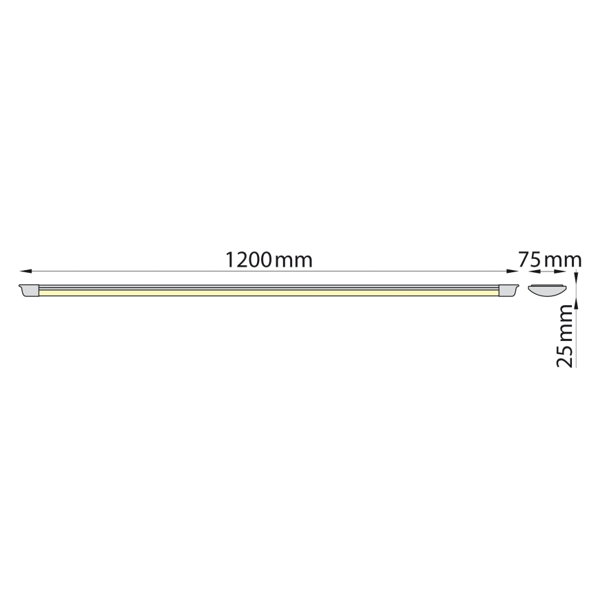 Brilagi - LED Virtuves zem skapīša lampa AVERO LED/32W/230V 120 cm