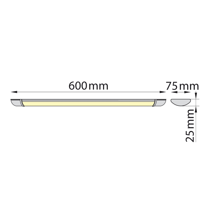 Brilagi - LED Virtuves zem skapīša lampa LUMA LED/16W/230V 60 cm