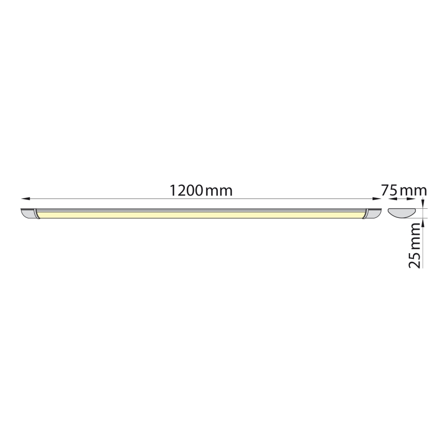 Brilagi - LED Virtuves zem skapīša lampa LUMA LED/32W/230V 120 cm
