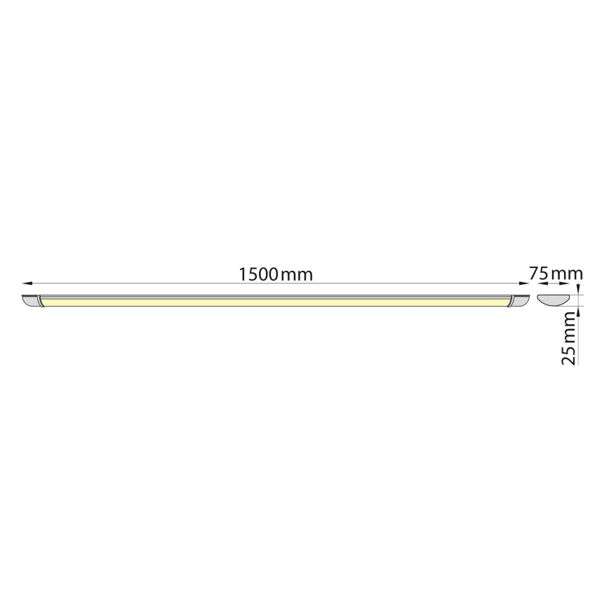 Brilagi - LED Virtuves zem skapīša lampa LUMA LED/40W/230V 150 cm