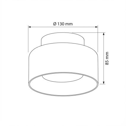 Brilagi - LED Virziena gaismeklis AURA LUX 1xGX53/30W/230V Ø 13 cm, zelta