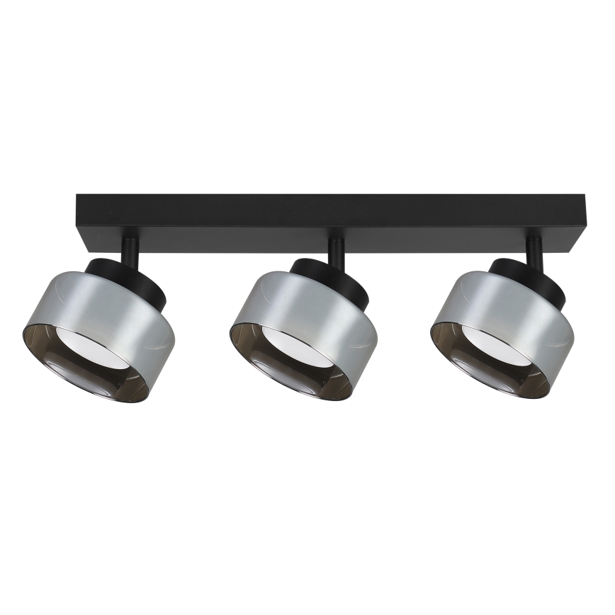 Brilagi - LED Virziena gaismeklis AURA LUX 3xGX53/30W/230V melna/dūmakaina
