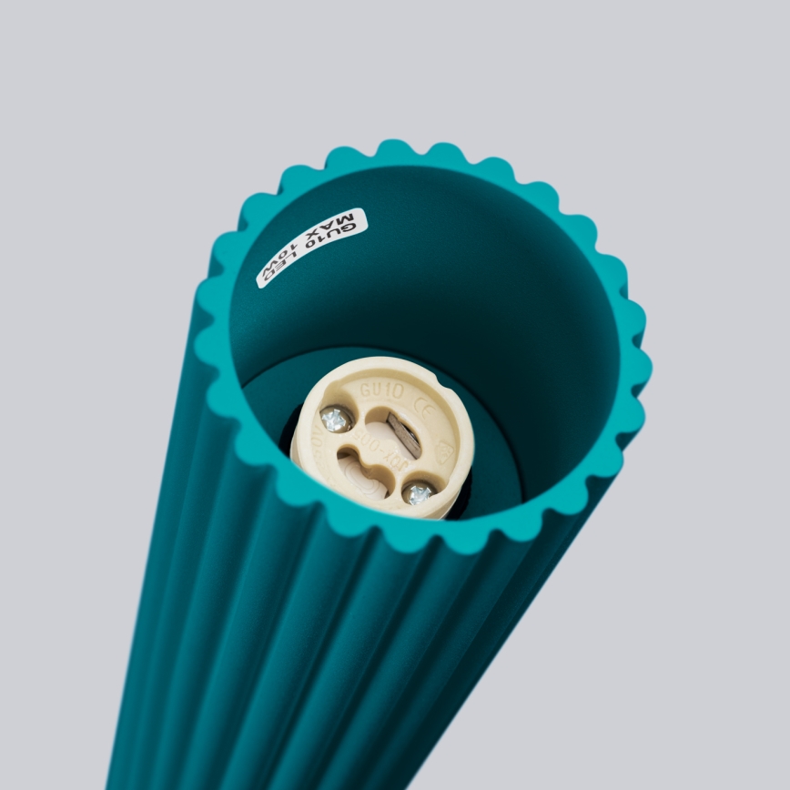 Brilagi - LED virziena gaismeklis CRESTO 1xGU10/10W/230V 10 cm tirkīzs