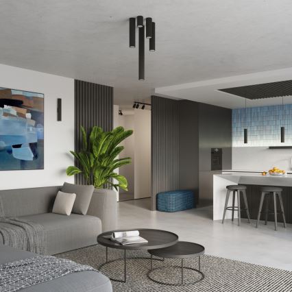 Brilagi - LED virziena gaismeklis CRESTO 1xGU10/10W/230V 30 cm melns