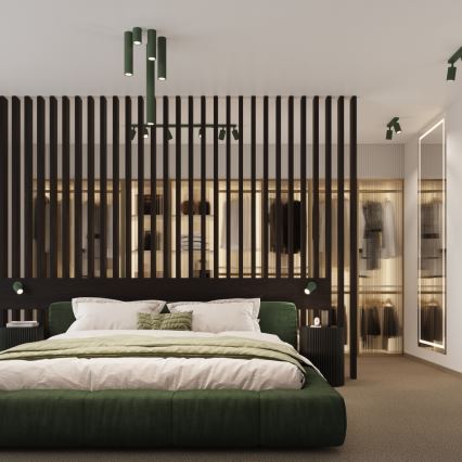 Brilagi - LED virziena gaismeklis CRESTO 1xGU10/10W/230V 30 cm zaļš