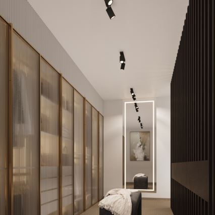 Brilagi - LED virziena gaismeklis CRESTO 2xGU10/10W/230V melns