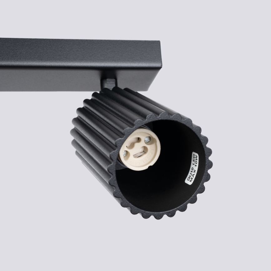 Brilagi - LED virziena gaismeklis CRESTO 2xGU10/10W/230V melns