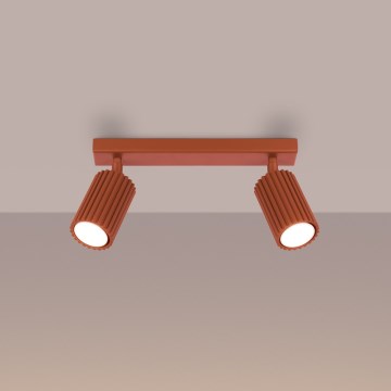 Brilagi - LED virziena gaismeklis CRESTO 2xGU10/10W/230V sarkans