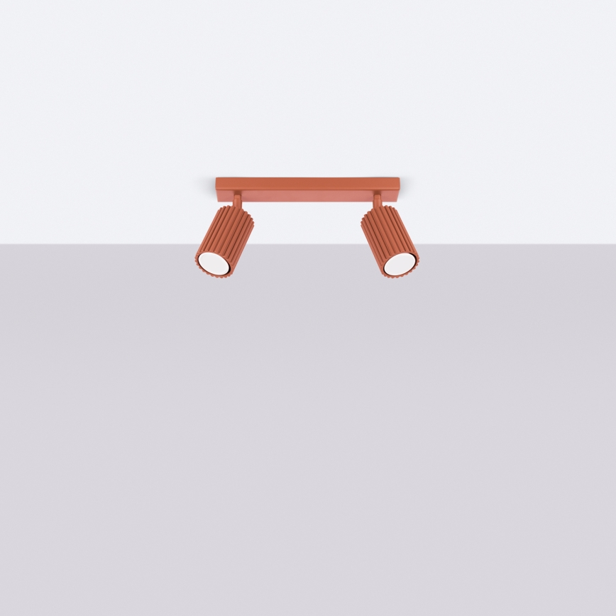 Brilagi - LED virziena gaismeklis CRESTO 2xGU10/10W/230V sarkans