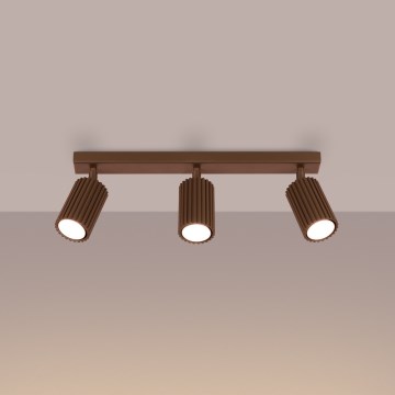 Brilagi - LED virziena gaismeklis CRESTO 3xGU10/10W/230V brūns