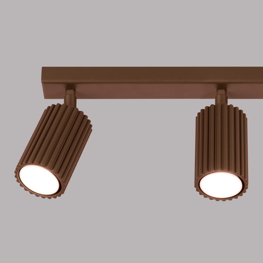 Brilagi - LED virziena gaismeklis CRESTO 3xGU10/10W/230V brūns