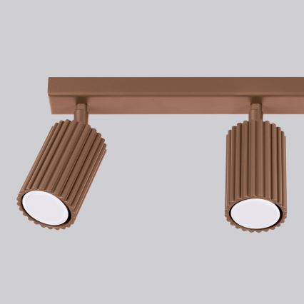 Brilagi - LED virziena gaismeklis CRESTO 3xGU10/10W/230V brūns