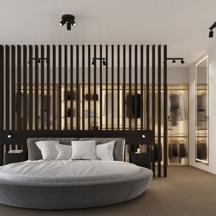 Brilagi - LED virziena gaismeklis CRESTO 3xGU10/10W/230V melns