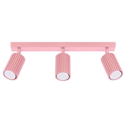 Brilagi - LED virziena gaismeklis CRESTO 3xGU10/10W/230V rozā