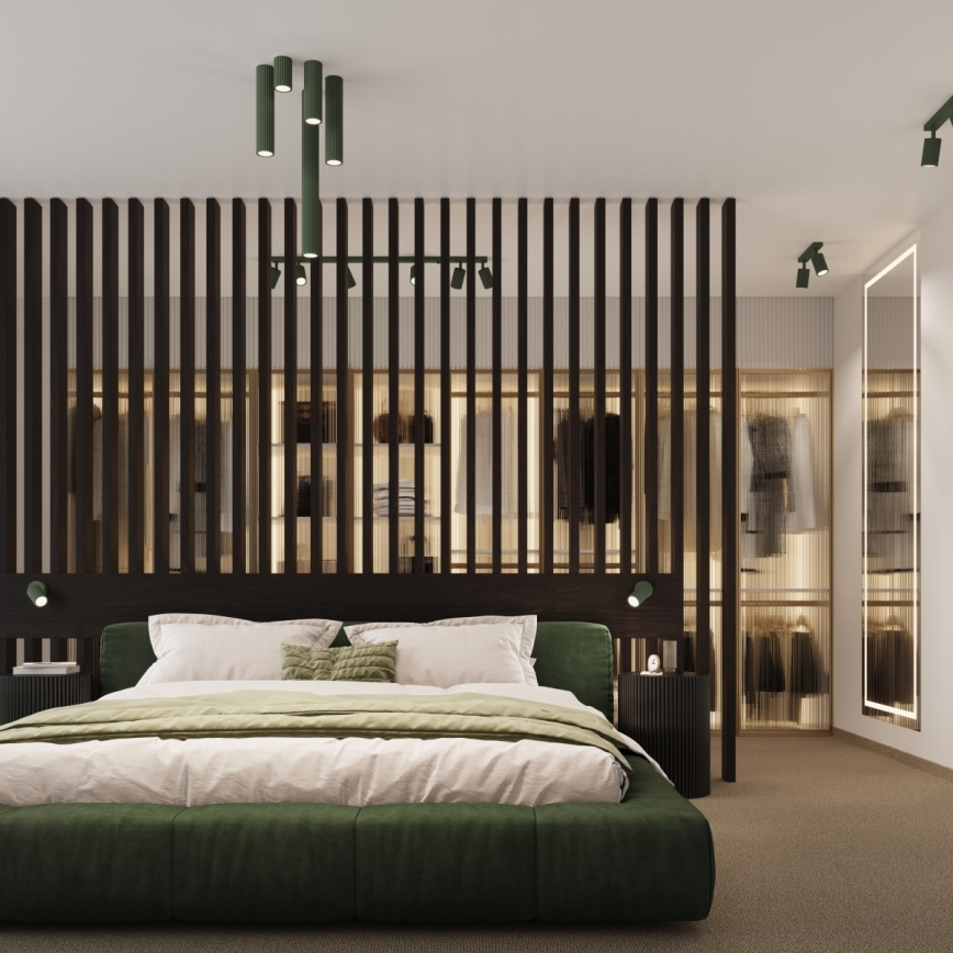 Brilagi - LED virziena gaismeklis CRESTO 3xGU10/10W/230V zaļš