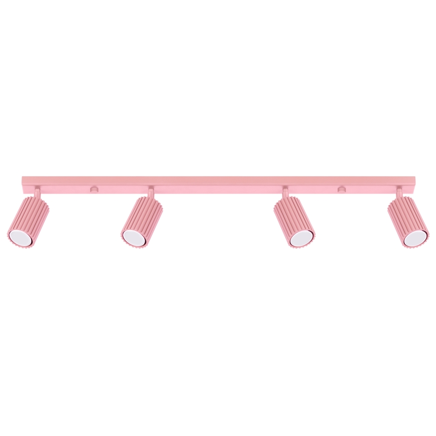 Brilagi - LED virziena gaismeklis CRESTO 4xGU10/10W/230V rozā