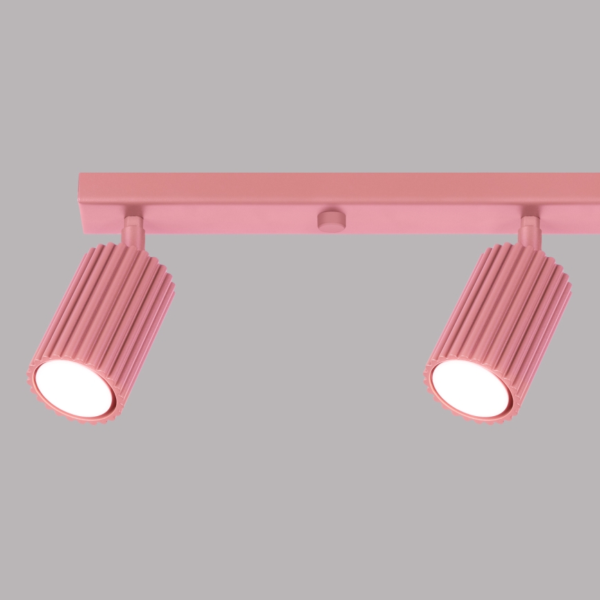 Brilagi - LED virziena gaismeklis CRESTO 4xGU10/10W/230V rozā