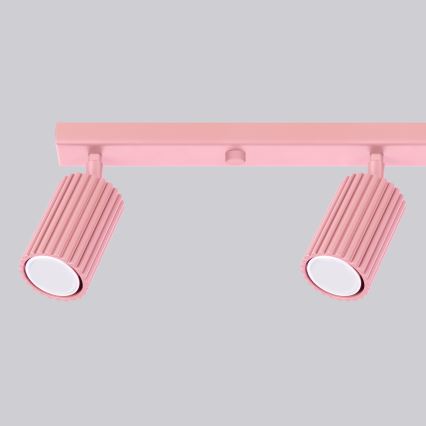 Brilagi - LED virziena gaismeklis CRESTO 4xGU10/10W/230V rozā