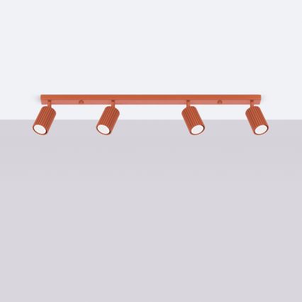 Brilagi - LED virziena gaismeklis CRESTO 4xGU10/10W/230V sarkans