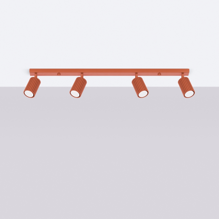 Brilagi - LED virziena gaismeklis CRESTO 4xGU10/10W/230V sarkans