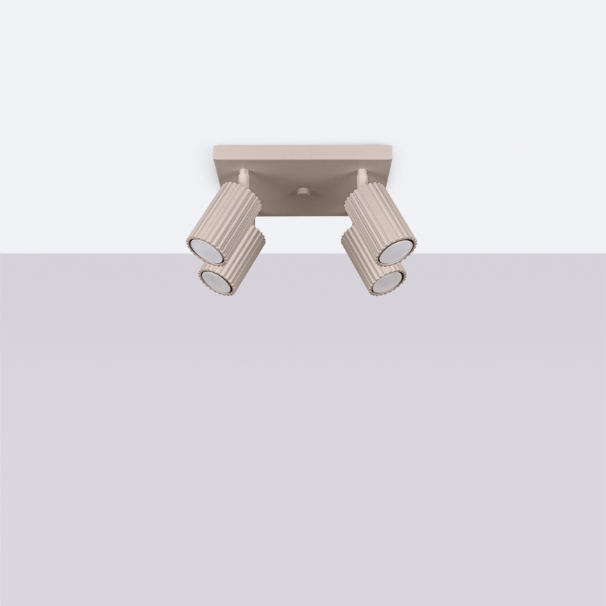 Brilagi - LED virziena gaismeklis CRESTO 4xGU10/10W/230V taupe