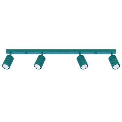 Brilagi - LED virziena gaismeklis CRESTO 4xGU10/10W/230V tirkīza