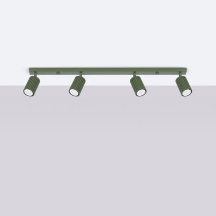 Brilagi - LED virziena gaismeklis CRESTO 4xGU10/10W/230V zaļš